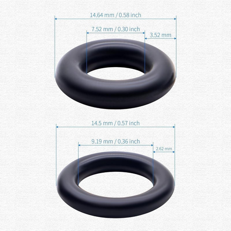 OXCANO 217-1588 Fuel Injector O Ring Seal Kit Compatible with GMC Hummer Isuzu Oldsmobile Pontiac Saab Saturn Chevrolet Chevy Avalanche Silverado Suburban Tahoe Sierra Yukon Cadillac Escalade Buick - Image 2